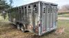 2014 24ft Wilson Ranch Hand T/A Aluminum stock trailer, VIN#1W17242S7E5544607, Owner: Thomas B Thompson, Seller: Fraser Auction _____________________ - 9