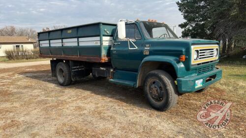 1978 Chevy C60 S/A grain truck, 88606 showing, VIN#CCE618V168991, Owner: C E Thompson, Seller: Fraser Auction_____________________