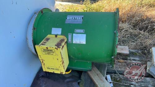 Westeel 3hp aeration fan, s/nWVA-18-3-1