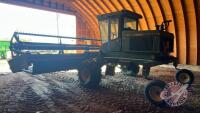 JD 2360 swather with 25ft header, 2102 hrs showing, s/nE02360A878115,
