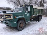 1974 Chevrolet C60 Grain Truck, K43, VIN#CCE614V143214, Owner: Grant J Harder, Seller: Fraser Auction______________________ ***TOD, keys - office trailer***