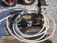 Pallet - cable, white plastic hose, 1/3HP motor, Trademaster 8in bench drill press, K43,