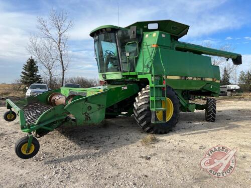 JD 9600 sp Combine, 3700 threshing hours, 5400 engine hours, s/nH09600X655785