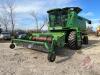 JD 9600 sp Combine, 3700 threshing hours, 5400 engine hours, s/nH09600X655785 - 2