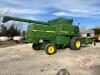 JD 7720 Titan II combine, 4986 hrs showing, s/nH07720X616213 - 5