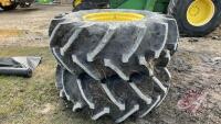 Goodyear 24.5-32 Super Grip rubber on JD combine rims