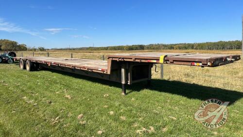 1996 53ft Lode King t/a single drop flat deck trailer, Vin#2LDSD5323T9026285, Owner: Johnny L Baerg, Owner: Shirley A Baerg, Seller: Fraser Auction___________