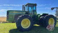 1997 JD 9400 4wd tractor, 9491 hrs showing, s/nRW9400H002475