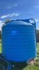 4000-gal Hold-On poly water tank (blue) - 3