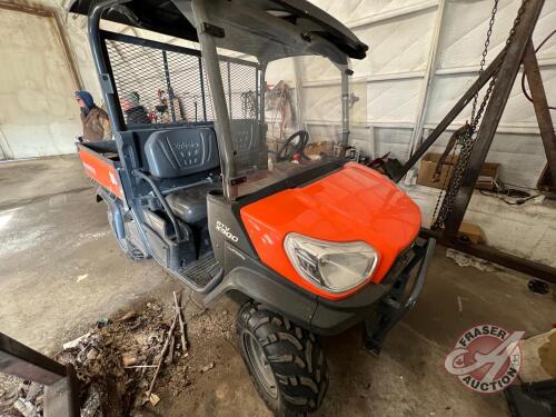 Kubota RTVX 900 DSL UTV 4WD Side by side, 899 hrs showing, s/nA5KB2FDBTEG014537