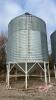 Bin #8, 2911 Bushel Behlen bin on hopper cone