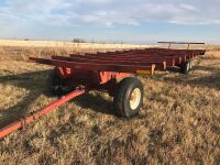 *Bale trailer w/tandem walking beam axles