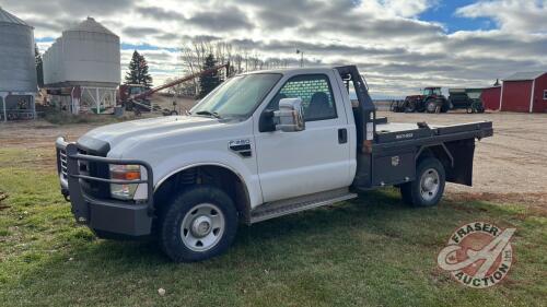 2008 Ford F350 Super Duty 4x4 truck with Falcon Multi deck, 191,000 showing, VIN# 1FTWF31578ED36828, Owner: 101153463 Saskatchewan Ltd, Seller: Fraser Auction__________________