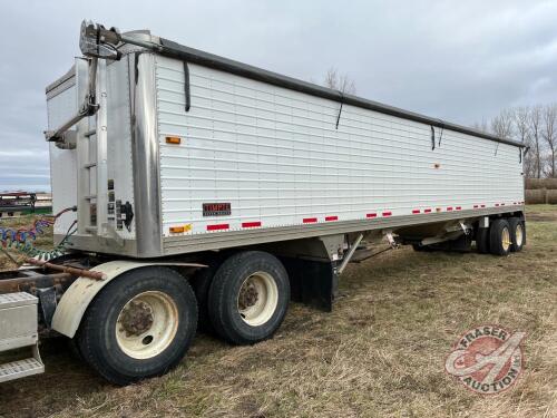 2015 40ft Timpte super hopper alumi DBL hopper t/a grain trailer, VIN# 1TDH40020FB146288, Owner: 101153463 Saskatchewan Ltd, Seller: Fraser Auction_______________________