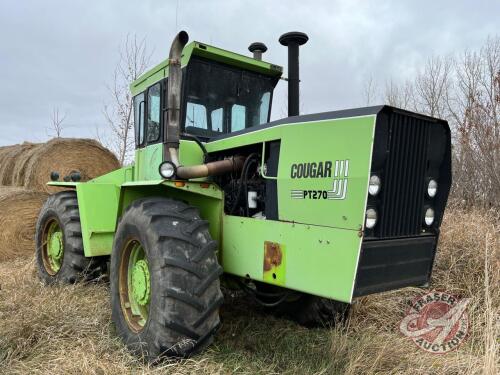 Steiger Cougar III pt270 tractor (Running - PARTS TRACTOR), 8933 hrs showing, s/n143-0014