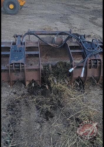 8ft HLA manure fork with grapple