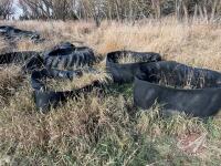 Inverted tire silage feeders