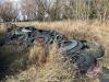 Tire side walls - holding plastic on silage pile