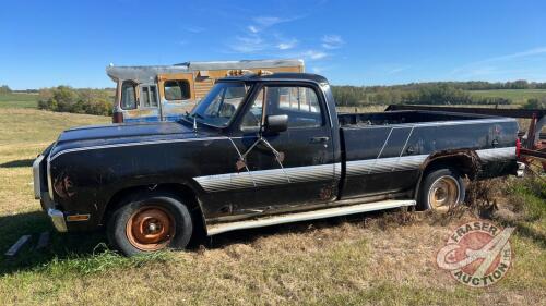 1980 Dodge 1500 Adventurer Sport truck (NOT RUNNING PARTS) , Seller: Fraser Auction ___________________