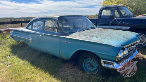 1960 Chevrolet Bel-Air 4-door coupe (NOT RUNNING PARTS) , Seller: Fraser Auction ___________________