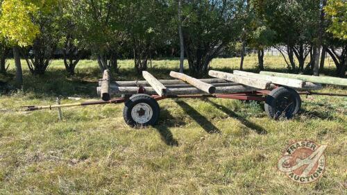 4-wheel wagon for bales