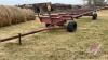 Farm Built 4-wheel bale wagon I Beam frame - 3