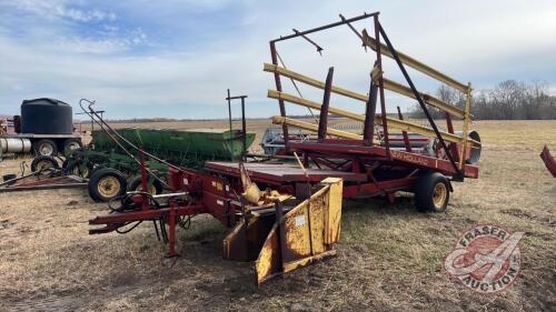 NH 1002 Stackliner Sq bale picker, s/n3966