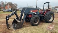 CaseIH 1494 MFWD Open Station with ROPS bar tractor, 0131 hrs showing, s/n11518219