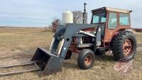 Farmall International 1066 Turbo 2WD tractor with 790 Allied loader, 8253 hrs showing, s/n2610175U045988