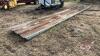 Used Galvanized Metal cladding approx 21.5ft long x 11 sheets - 2