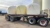 25ft Trailmobile t/a highboy flat deck trailer with (3) 1250-gal poly tanks, No TOD farm use only trailer - 11