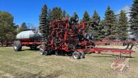 46ft CaseIH 400 Flex Hoe air drill with CaseIH 3430 air cart