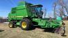 JD 9600 SP combine with JD 914 pick-up head, 6613 Eng hrs showing, 4521 Sep hrs showing, s/n657843