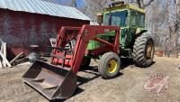 JD 4020 2wd 101hp Tractor with IH 2350 loader, s/n256960R