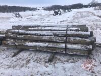 10ft 6-7inches fence posts, K67 (D) not sharpened,