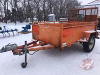 2018 Miska 5ftx8ft Utility trailer with pulldown ramp, K85, VIN# 2MSUUB113J1016803, Owner: William S Durno, Seller: Fraser Auction______________________, ***TOD - office trailer***