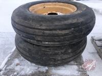 11.2-24 Firestone used tires with 8 bolt rims, K85