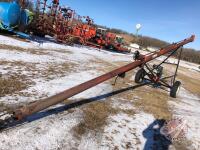 7x34ft Brandt auger with 420cc Powerfist motor, K43 ***KEYS - OFFICE TRAILER***