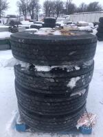 11R22.5 Michelin Used Tires x DA2 with 10 bolt rims, K57 (A)