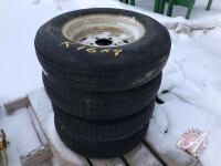 Used Nango ST175/80D-13 tires with 5 bolt rims, K76