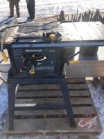 10in Mastercraft deluxe table saw, s/nW032405, K80