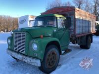 1969 IH International Loadstar 1700 Grain Truck, 105,469 miles showing, NOT RUNNING, K80, VIN#7854C , Owner: Drumads Farms Ltd, Seller: Fraser Auction___________________ ***keys, TOD - office trailer***