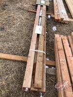 2x4x8ft Brown lumber, (HH) K73