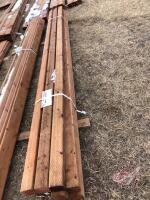 4x4x12ft Brown lumber, (T) K73