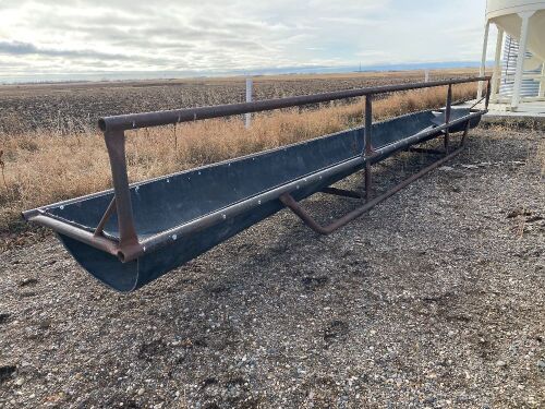 *30’ belt bottom feed trough