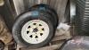 ST205/75D15 trailer Tire on Rim