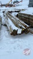 5-6in x 8ft Fence Posts (new)