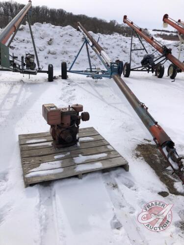6x40ft Allied auger with 9HP B&S motor, K46