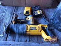 Dewalt 20v impact, reciprocating saw, charger, battery, K93