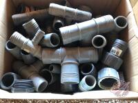 Box of large plastic fittings, (E) K93